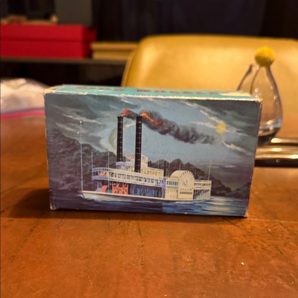 Avon Decorative Riverboat Box in Blue and White